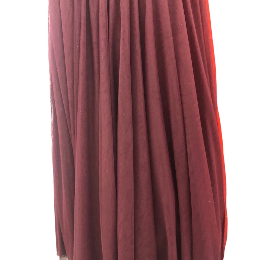 Gold Dark Burgundy TLC Say Yes To Prom Dress Ball Gown Size 13 NWT - Picture 16 of 16